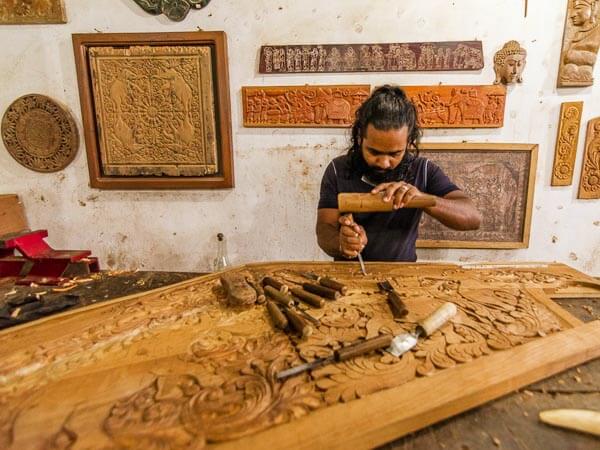 Wood carving Kandy
